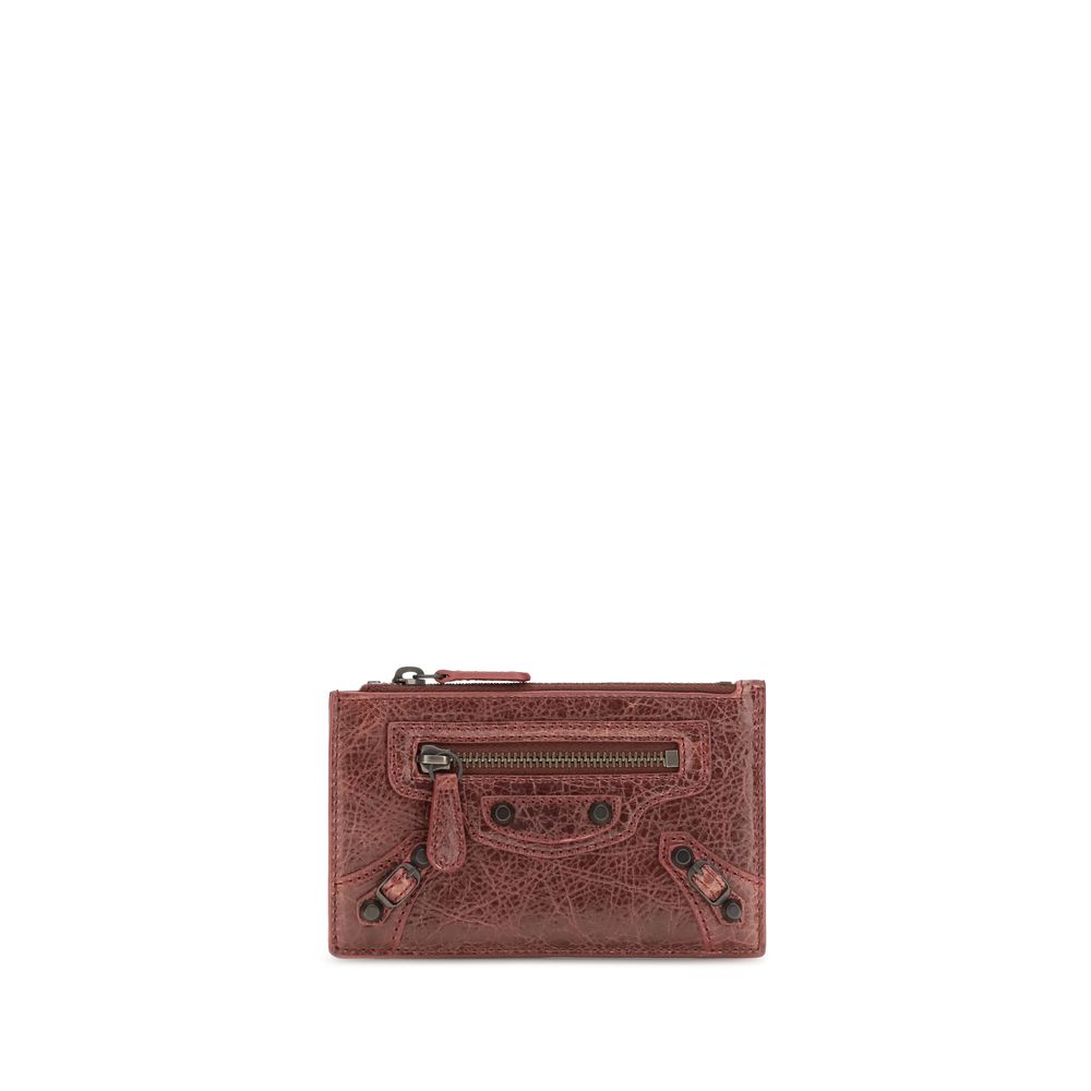 Balenciaga Bordeaux Lambskin Wallet