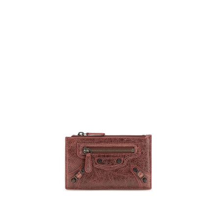 Balenciaga Bordeaux Lambskin Wallet