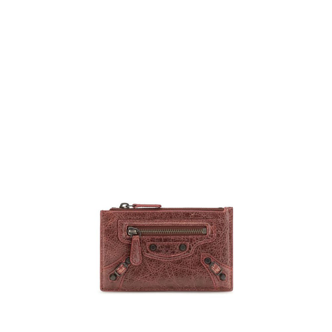 Balenciaga Bordeaux Lambskin Wallet