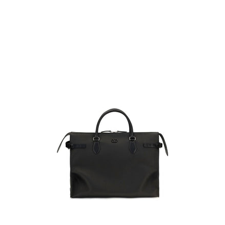 Valentino Garavani Black Calf Leather Shoulder Bag Antibes