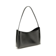 The Row Black Calf Leather Bos Taurus Shoulder Bag