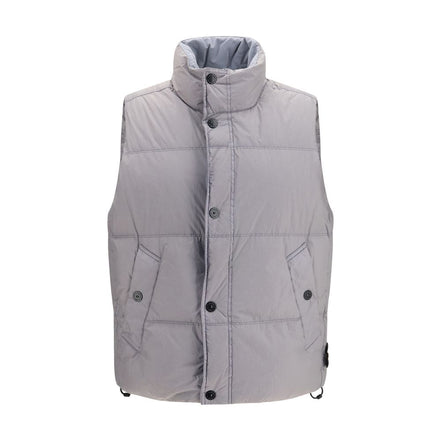 Stone Island Gray Goose Down Sleeveless Jacket