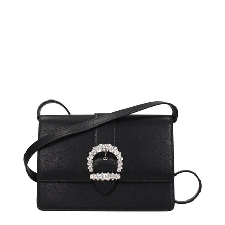 Jimmy Choo Black Leather Crossbody Bag