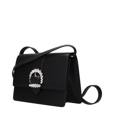 Jimmy Choo Black Leather Crossbody Bag