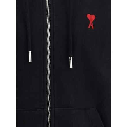 Ami Paris Black Cotton Sweatshirt