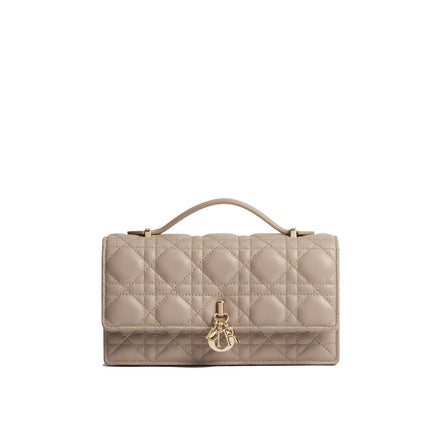 Dior Beige Leather Clutch Bag