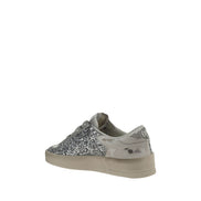 Golden Goose Gray Calf Leather Low Top Sneakers
