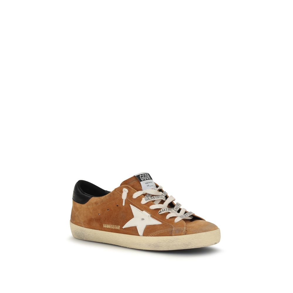 Golden Goose Brown Calf Leather Low Top Sneakers