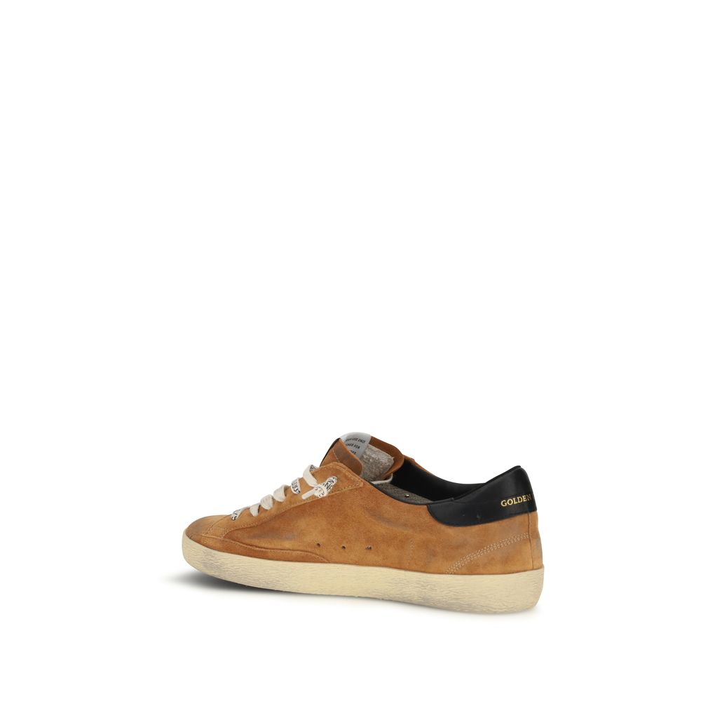 Golden Goose Brown Calf Leather Low Top Sneakers