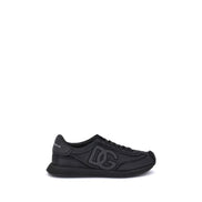 Dolce & Gabbana Black Fabric Athletic Sneakers