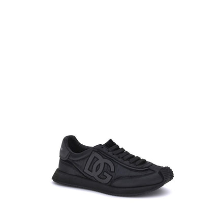 Dolce & Gabbana Black Fabric Athletic Sneakers