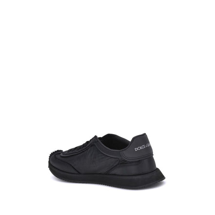 Dolce & Gabbana Black Fabric Athletic Sneakers