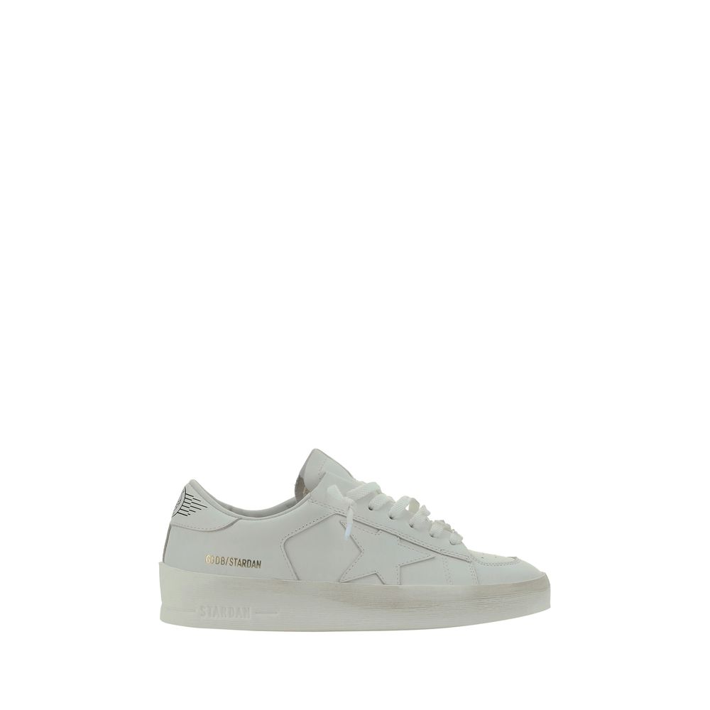 Golden Goose White Leather Low Top Sneakers