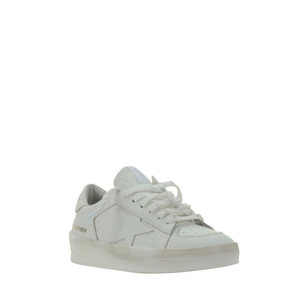 Golden Goose White Leather Low Top Sneakers