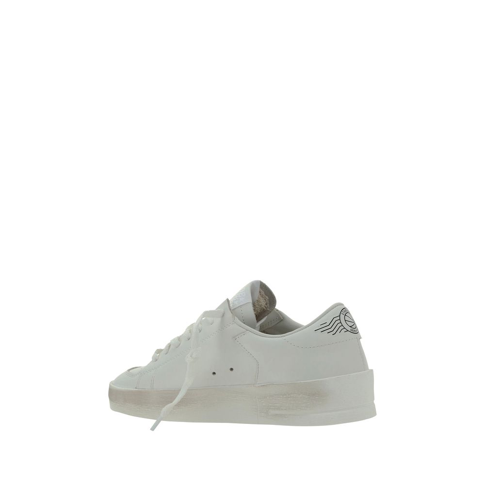 Golden Goose White Leather Low Top Sneakers