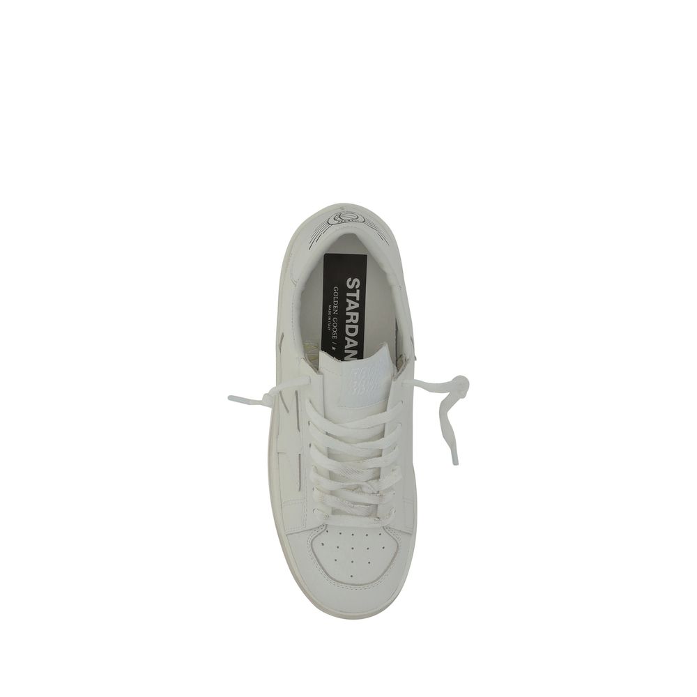 Golden Goose White Leather Low Top Sneakers