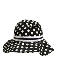 Dolce & Gabbana Black White Polka Dot Cotton Bucket Hat