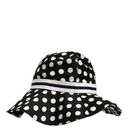 Dolce & Gabbana Black White Polka Dot Cotton Bucket Hat