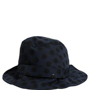 Dolce & Gabbana Blue Black Polka Dot Cotton Bucket Hat