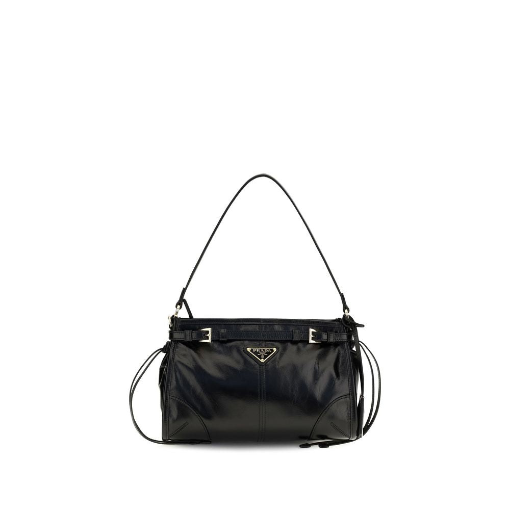 Prada Black Calf Leather Handbag Bonnie