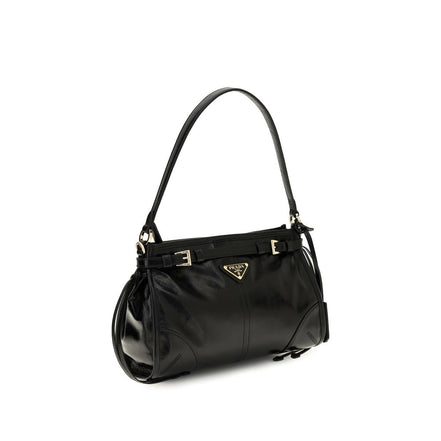 Prada Black Calf Leather Handbag Bonnie