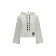 Moncler White Cotton Sweatshirt