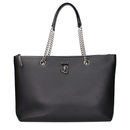 Jimmy Choo Black Leather Shoulder Bag