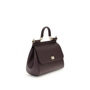 Dolce & Gabbana Bordeaux Calf Leather Handbag