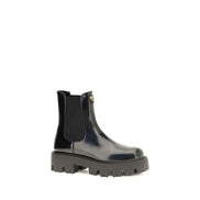 Prada Black Calf Leather Chelsea Boots