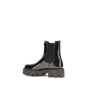 Prada Black Calf Leather Chelsea Boots