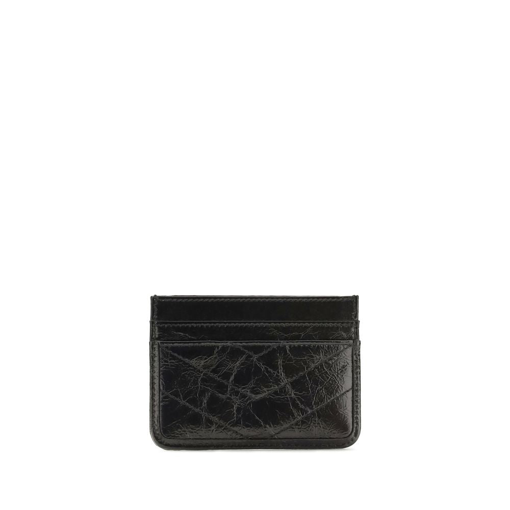 Saint Laurent Black Calf Leather Card Holder
