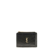 Saint Laurent Black Calf Leather Wallet