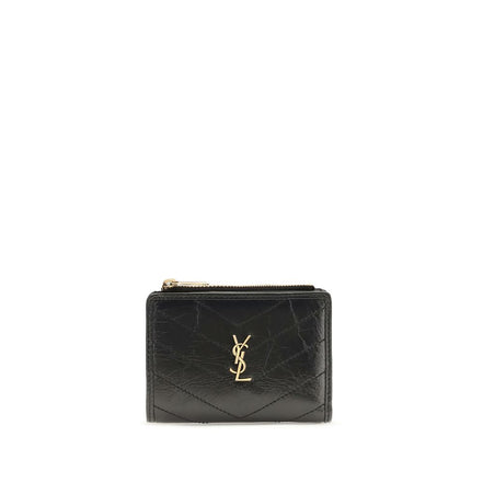 Saint Laurent Black Calf Leather Wallet