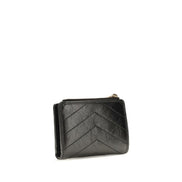 Saint Laurent Black Calf Leather Wallet