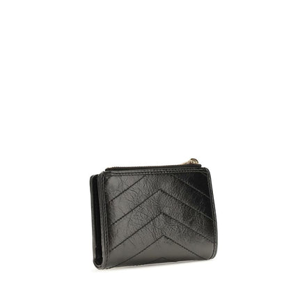 Saint Laurent Black Calf Leather Wallet