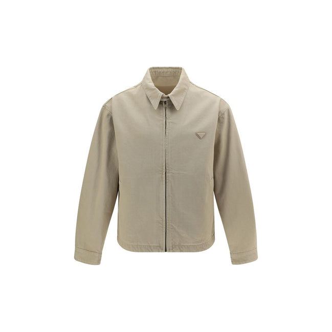 Prada Beige Cotton Denim Jacket