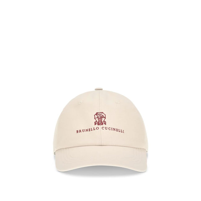 Brunello Cucinelli Beige Cotton Cap (Baseball Hat)