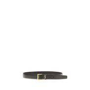 Saint Laurent Black Calf Leather Regular Belt