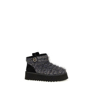 PINKO Black Fabric Ankle Boots