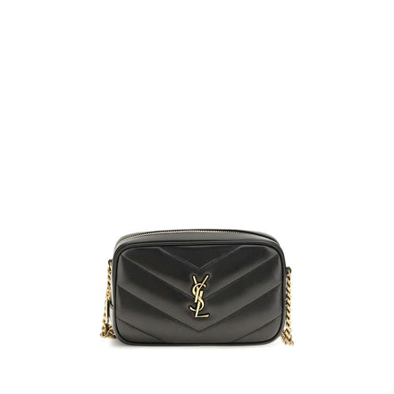 Saint Laurent Black Lamb Shoulder Bag