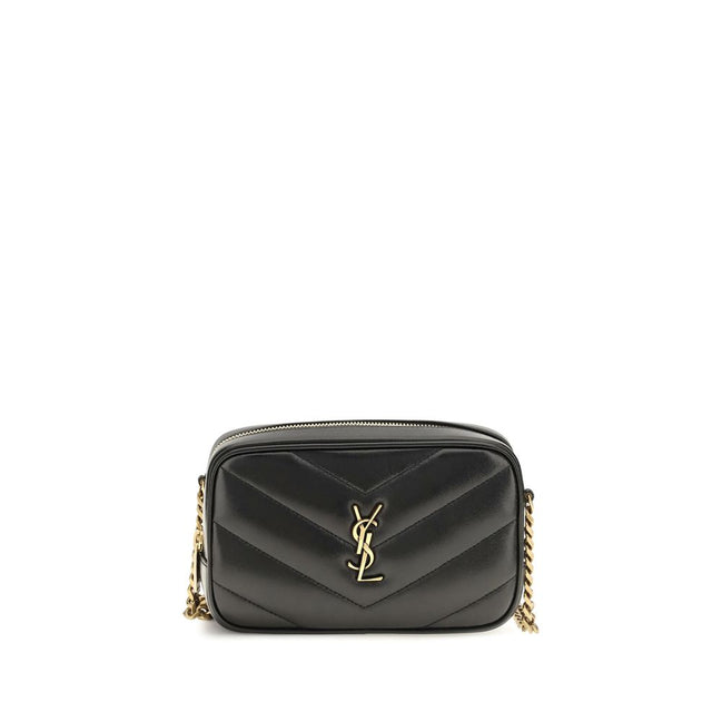 Saint Laurent Black Lamb Shoulder Bag