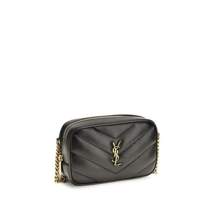 Saint Laurent Black Lamb Shoulder Bag