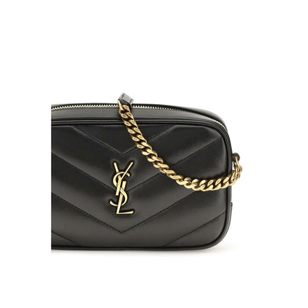 Saint Laurent Black Lamb Shoulder Bag