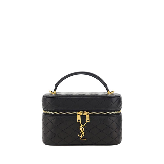 Saint Laurent Black Lamb Leather Shoulder Bag