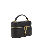 Saint Laurent Black Lamb Leather Shoulder Bag