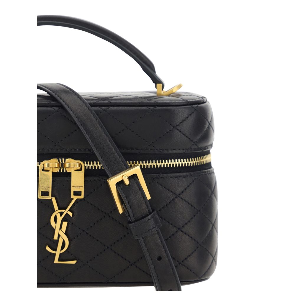 Saint Laurent Black Lamb Leather Shoulder Bag