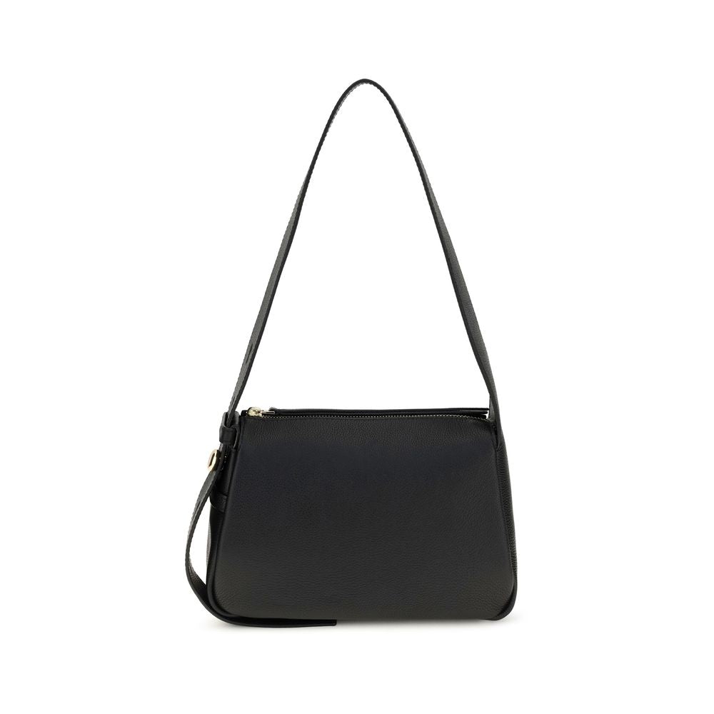 Tory Burch Black Calf Leather Shoulder Bag