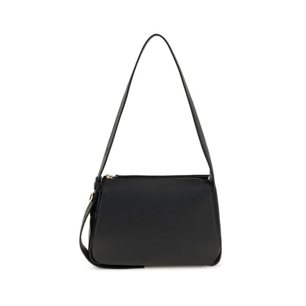 Tory Burch Black Calf Leather Shoulder Bag