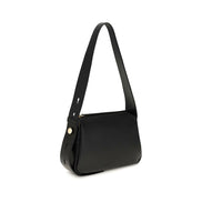 Tory Burch Black Calf Leather Shoulder Bag
