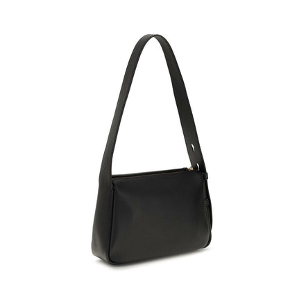 Tory Burch Black Calf Leather Shoulder Bag
